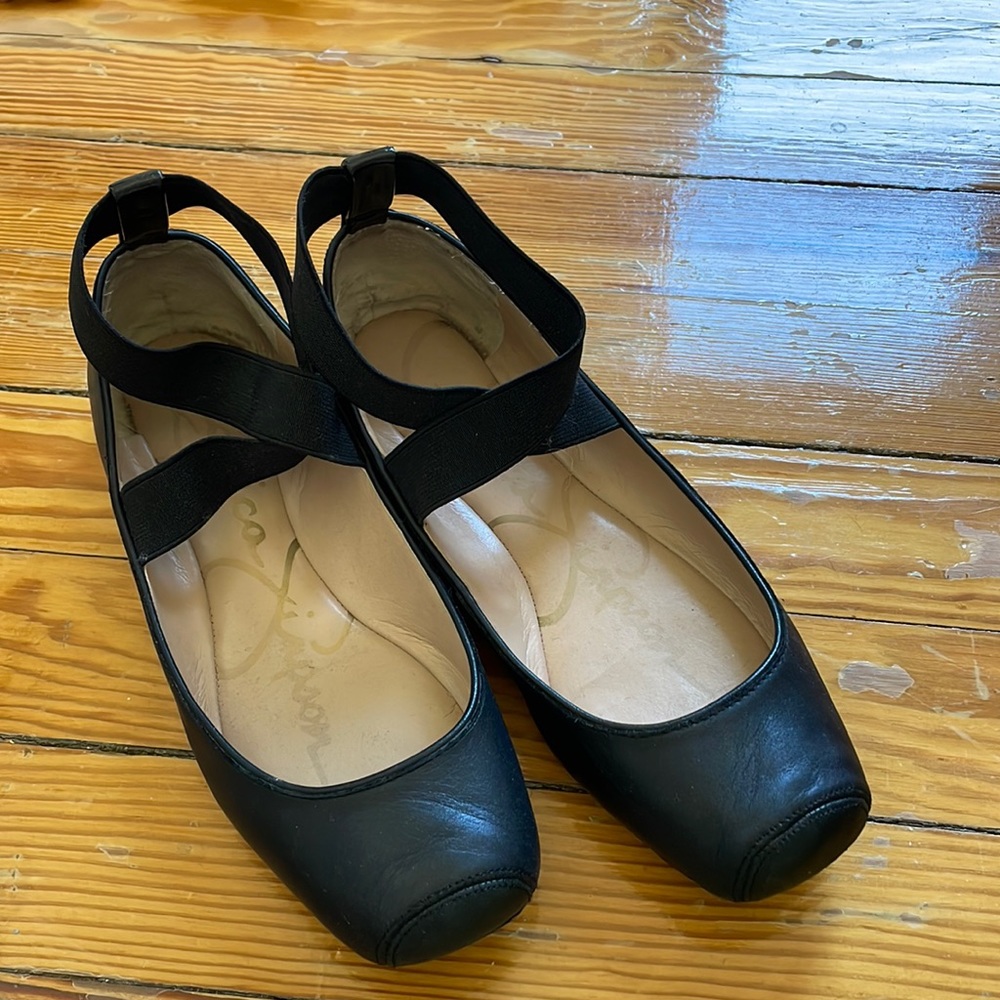Jessica Simpson Black Ballet Flats